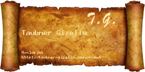 Taubner Gizella névjegykártya